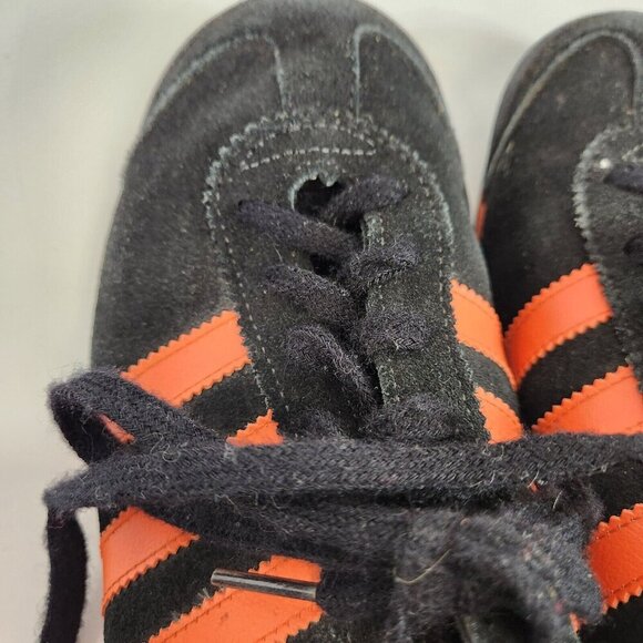 Adidas C-100 Sneaker Running Shoes Black Orange 1980 Canada Samoa RARE Size 6 - Picture 12 of 13